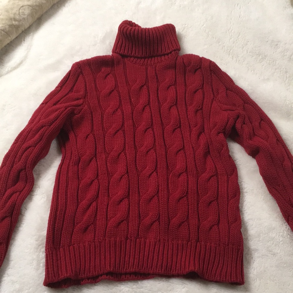💐Sale! Red Turtleneck Sweater